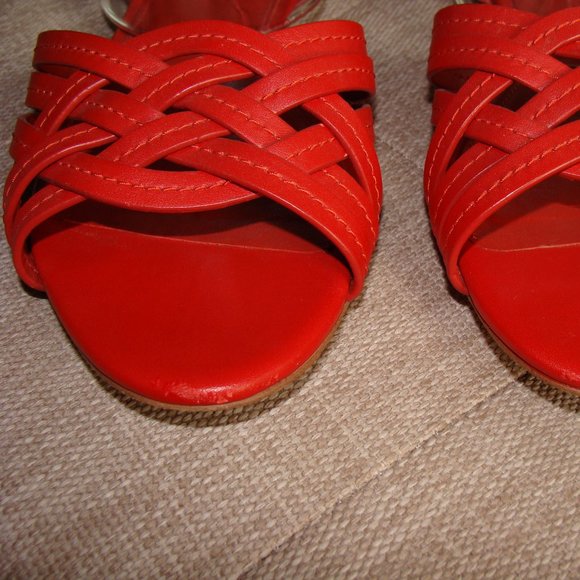 Coach Women's Red Sandals - Picture 6 of 9